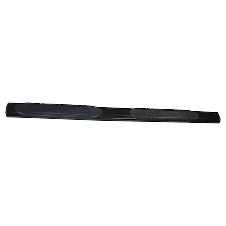 Trailfx TrailFX A1549B; Step Nerf Bar; With Step Pads; 4 Inch Oval Straight; With Welded End Caps A1549B